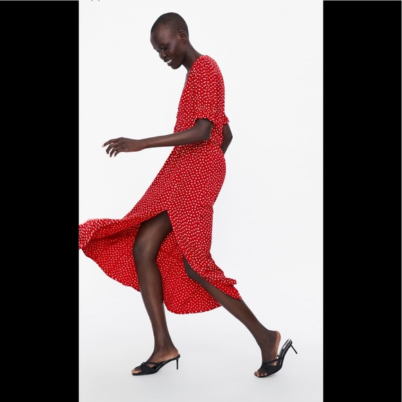 🌺Zara NWT polka dot maxi dress🌺 - Picture 4 of 7